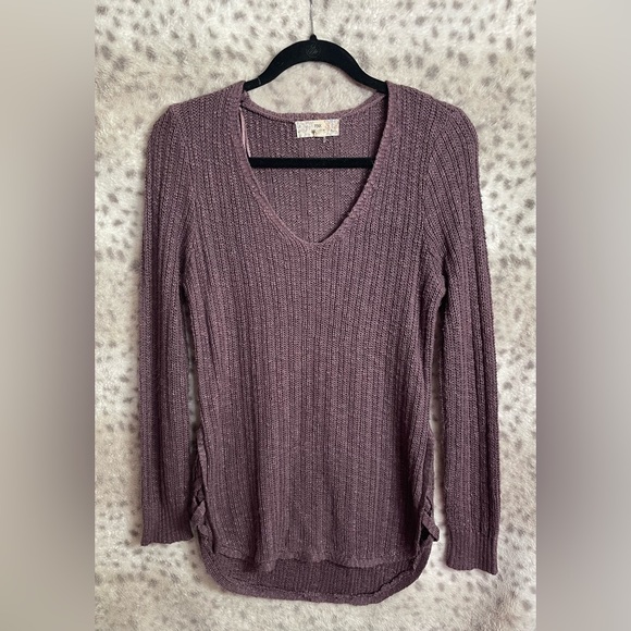 WOMENS PINK REPUBLIC RIBBED KNIT SWEATER TOP - Picture 1 of 3